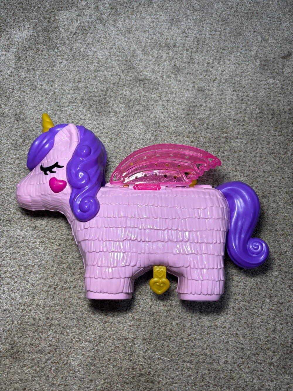 2019 Polly Pocket Unicorn Party Playset Kids Toy Portable Fun Mattel